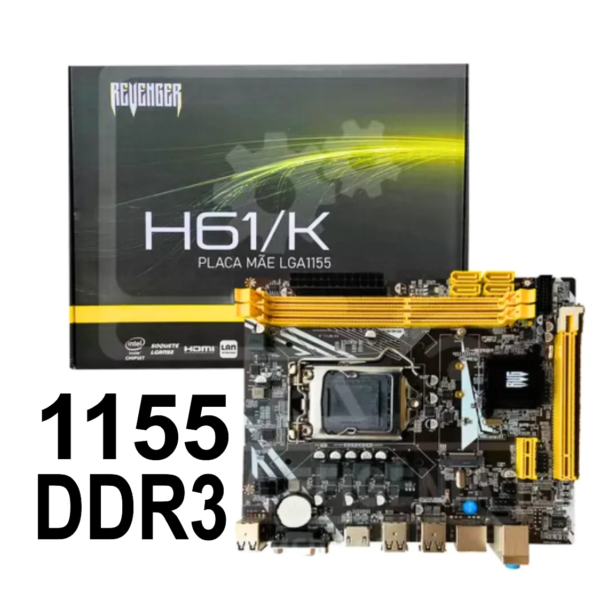 Placa Mãe Revenger G-H61/K Lga 1155 NVME