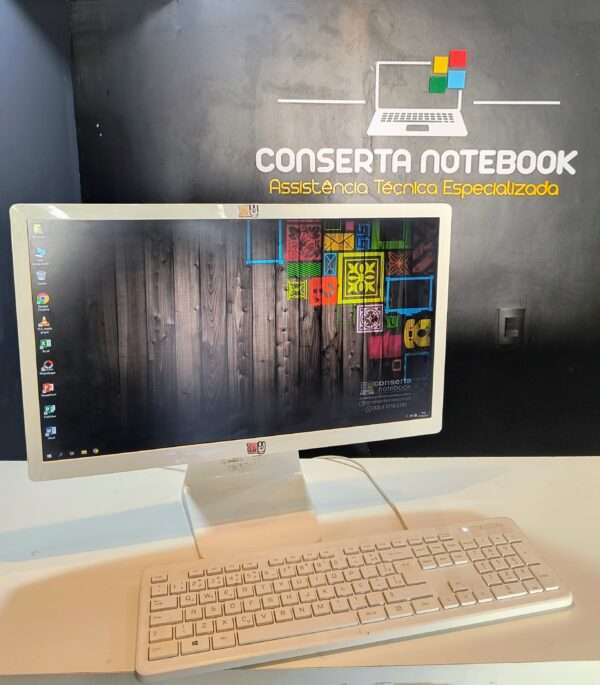 ALL IN ONE HP BRANCO 24 POLEGADAS